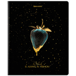 Тетрадь А5 48 л. BRAUBERG скоба клетка матовая ламинация фольга "Black&Gold" (микс в спайке) (20 штук в упаковке)