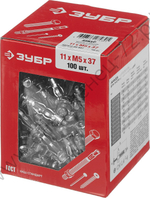 ЗУБР МОЛЛИ М5 x 37 x 11 мм, анкер для пустотелых конструкций, 100 шт (302472-05-037)