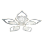 Потолочный светодиодный светильник 130Вт, 9758Лм, 3000-6500К, Ra>80, плавная регулировка мощности, изменение цветовой температуры, ночник, пульт, металл/акрил, белый