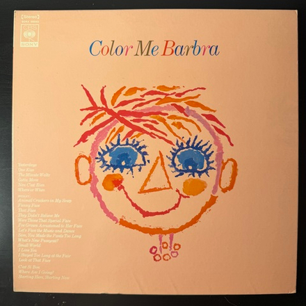 Виниловая пластинка Barbra Streisand ‎– Color Me Barbra LP