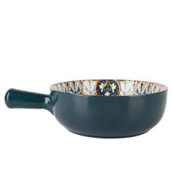 Кокотница с ручкой " " (зеленый) 21,5х16х5,8см (подарочная упаковка)