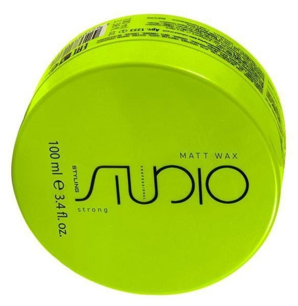 Kapous Studio Professional Styling Воск для волос Matt Wax, матовый, сильная фиксация, 100 мл