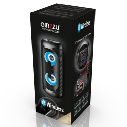 Ginzzu GM-210  Акустическая система, Midi RGB/BT/USB/TF/FM/ДУ