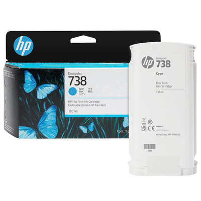 Картридж HP 738 для HP DesignJet T850, T950 130ml Cyan