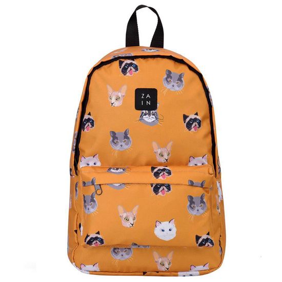 Рюкзак Zain 281. Коты. Желтый