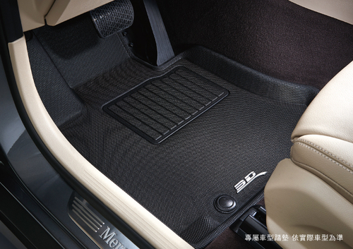 Коврики салона TPR Mercedes-Benz W218 CLS-Class 2012-2018 Sotra 3D Kagu с бортиком черные. Арт. ST 75-00011