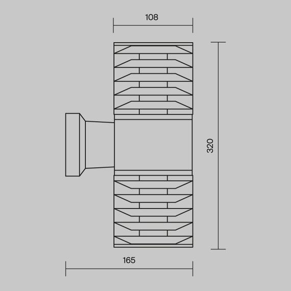 Уличный настенный светильник Maytoni Bronx O576WL-02B