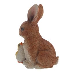 GAEM Фигурка декоративная "Заяц с цыпленком", L9 W8 H12,5 см