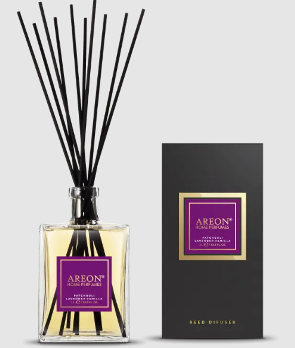 Ароматизатор-диффузор  AREON Sticks1000мл PREMIUM Patchouli-Lavender-Vanilla/Пачули-Лаванда-Ваниль