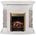 Каминокомплект Real Flame Athena GR WT с очагом Fobos Lux Brass