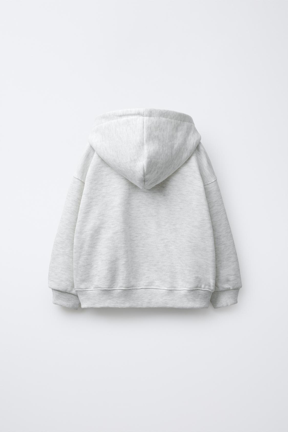 ZARA ТОЛСТОВКА НА МОЛНИИ С ПРИНТОМ «СЕРДЦЕ», СЕРЫЙ МЕЛАНЖ