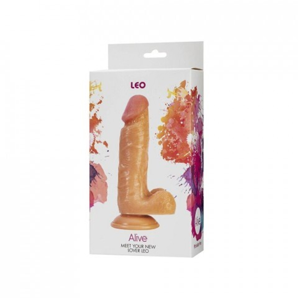 Реалистичный фаллоимитатор Leo от Alive (17*3.8 см.)