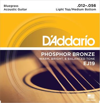 Струны для акустической гитары D'ADDARIO EJ19