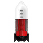 Автоматический вибромастурбатор 29см с режимами сжатия JamyJob Rocket Masturbator White