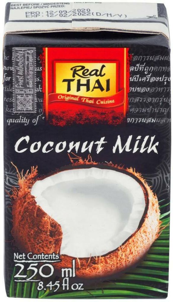 REAL THAI Кокосовое молоко 250 мл, 6 шт