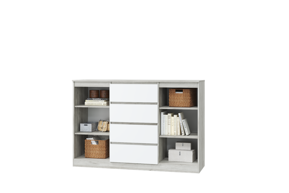 Лори Комод с 2 дверцами и 4 ящика