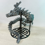 Подставка для дракона и шарнирных фигурок, черная, 3D печать