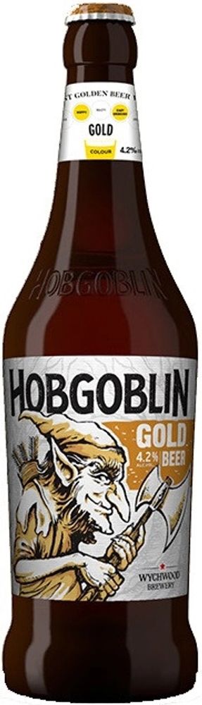 Пиво Вичвуд Брювери Хобгоблин Голд / Wychwood Brewery Hobgoblin Gold 0.5 - стекло