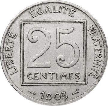 25 сантимов 1903 Франция