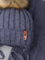 Шапка для мальчика зимняя и снуд