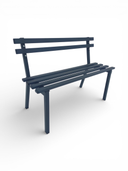 Скамейка садовая "Ладно". 1,0м. Целиком из металла.