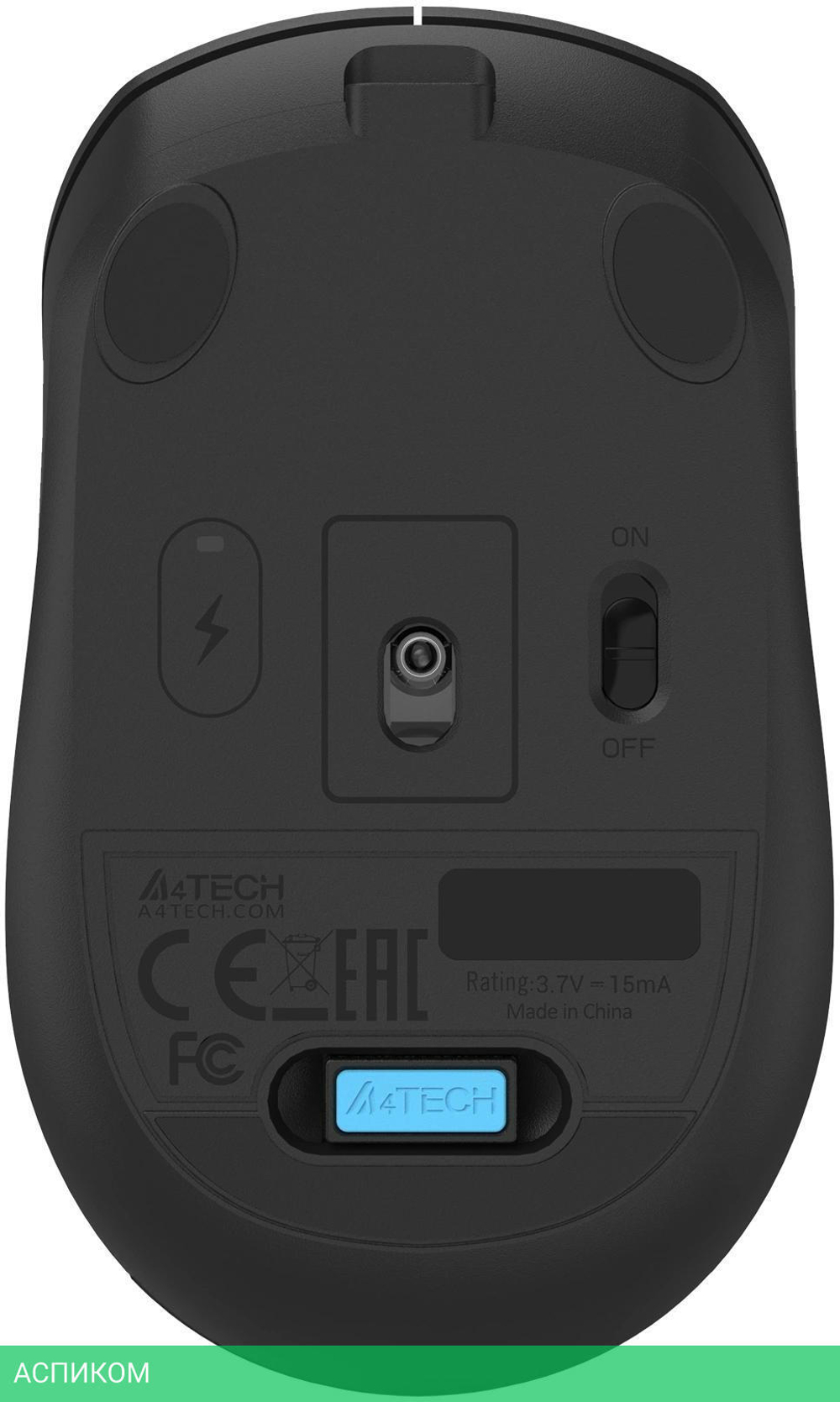 Мышь A4Tech Fstyler FG15C Air 2 Black