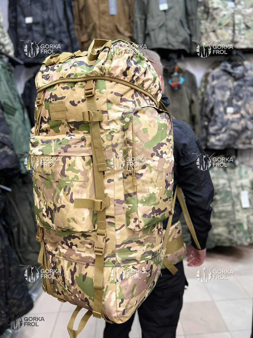 Рюкзак Tiger 100 л Cordura 1000D Мультикам