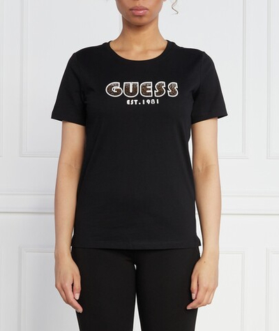 Футболка SS CN SHADED LOGO TEE GUESS - черный(W3YI39 I3Z14)
