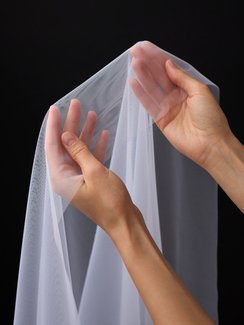 Бюстовая неэластичная сетка Lauma, арт.480, белый