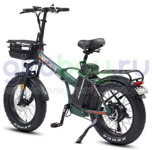 Электровелосипед WHITE SIBERIA SLAV PRO 1000W 48V/13A Elki Green (зеленый) фото  1