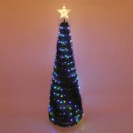 Елка с гирляндой «Ёлка» в1,8 м, d-0,6 м 17 линий 272 лампы LED, зелен. пров, более 8 реж,IP-20, RGB