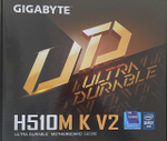 Мат. плата Gigabyte H510M K V2 2.0 Soc-1200 Intel Q470 2xDDR4 mATX AC`97 8ch(7.1) GbLAN+HDMI