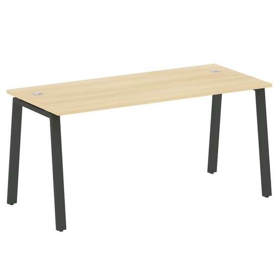 Metal System Стол письменный на А-образном м/к БА.СП-4 Акация Лорка/Металл Антрацит 1600*720*750