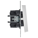 BRITE Выключатель 2-клавишный 10А ВС10-2-0-БрАБ арктический белый IEK