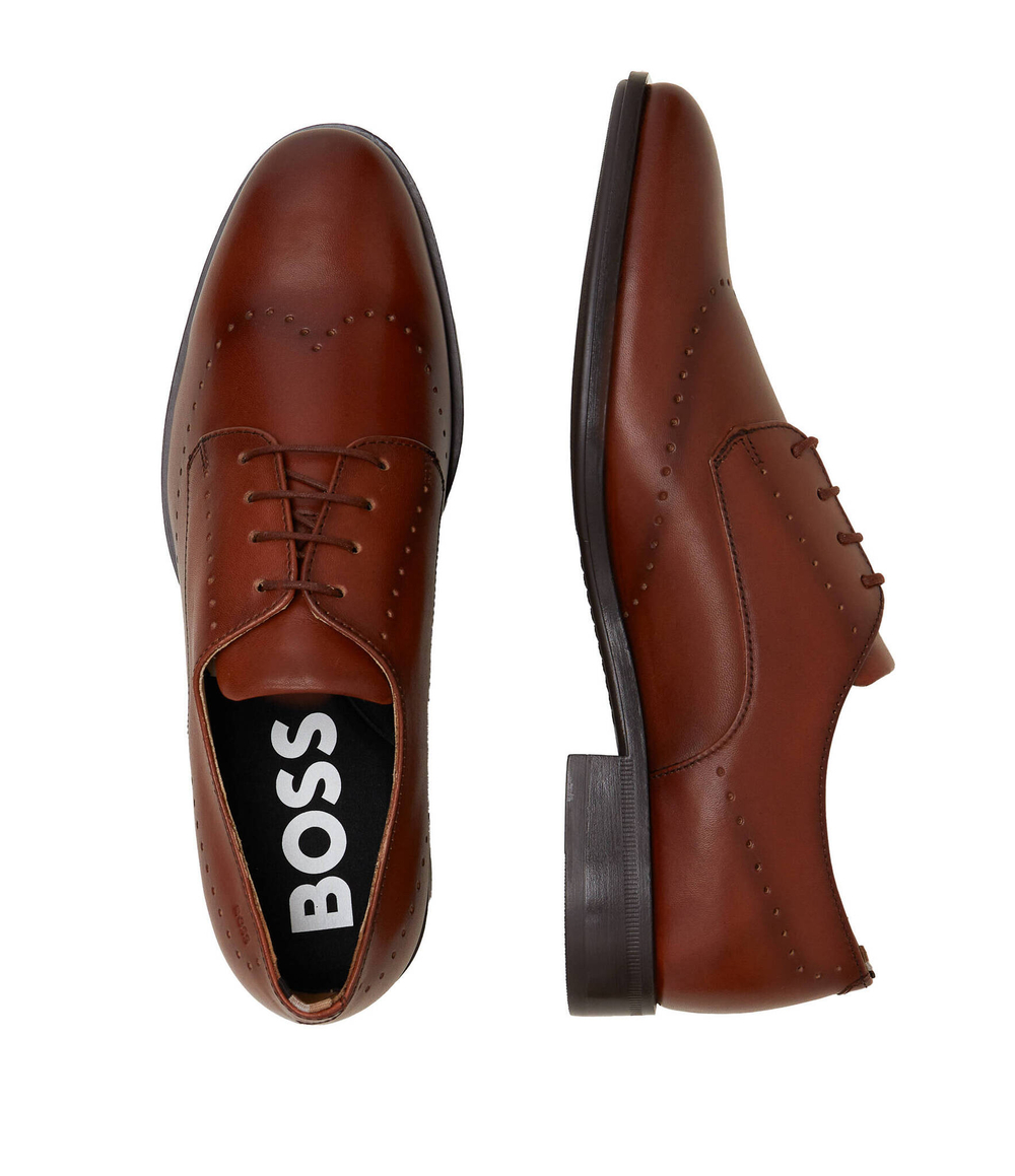 Кожаные броги colby BOSS BLACK - коричневый(50503614)