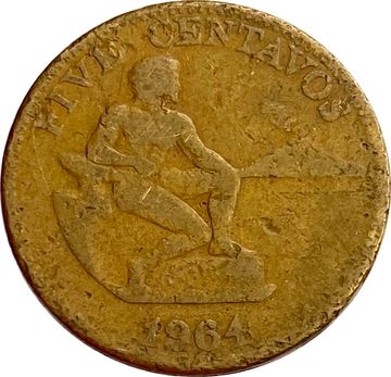 5 сентаво 1964 Филиппины