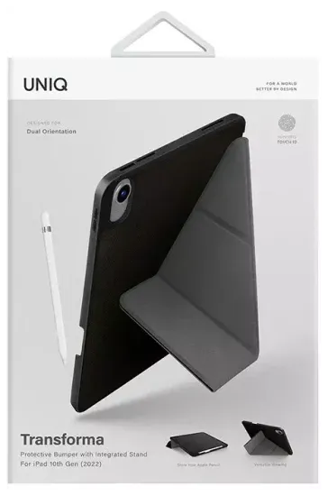 Uniq для iPad 10.9 (2022 10th Gen) Transforma Black