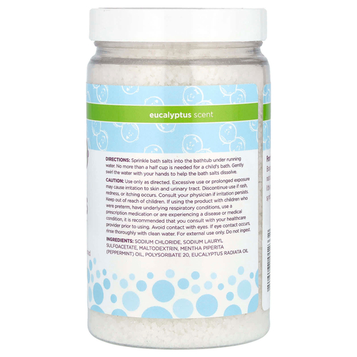 Boogie Wipes, Soothing Bath Salts, Eucalyptus, 15 oz (425 g)