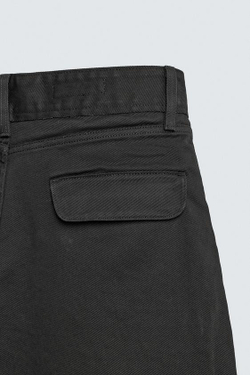 ZARA ШОРТЫ BAGGY FIT, ЧЕРНЫЙ