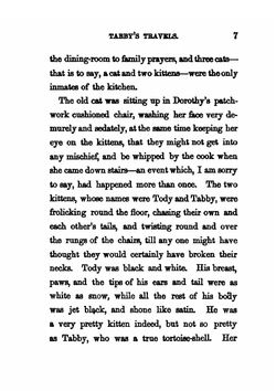 Tabby and her Travels, or, The holiday adventures of a kitten. A Christmas and New-Year's story | Lucy Ellen Guernsey
