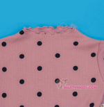 4354 платье Черные горошенки