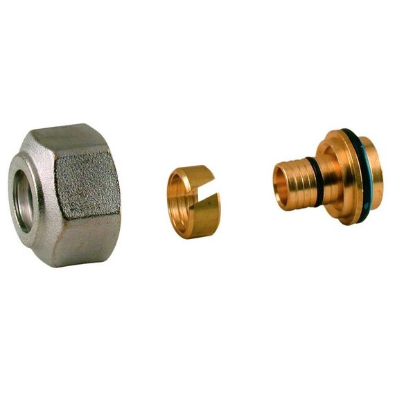 Переходник Giacomini МП латунь Дн 16х2,0х3/4quot; с евроконусом, R179EX024