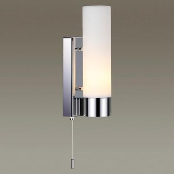 2660/1W DROPS ODL14 509 хром/белый Настенный светильник с выкл IP44 E27 40W 220V TINGO