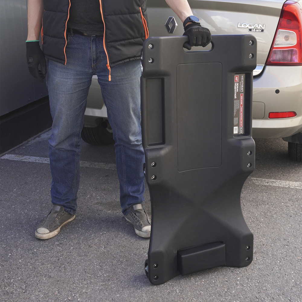 WDK-84068  Лежак ремонтный, подкатной. Пластиковый. Размеры 1010х475х130 мм, 5 кг