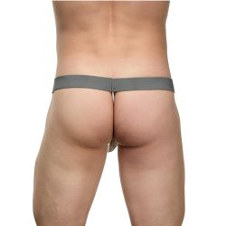 Мужские трусы стринги серебристые LaBlinque LB15762