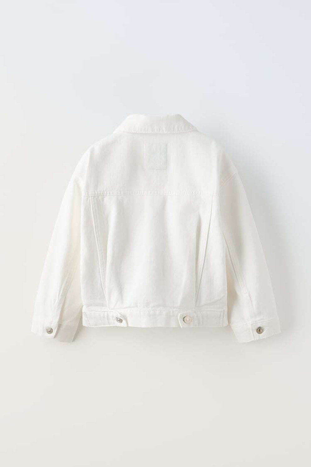 ZARA ДЖИНСОВАЯ КУРТКА, БЕЛЫЙ