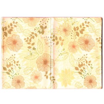 Обложка для паспорта Абстракция  цветы розовые