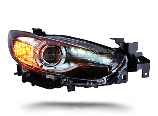 Передние фары Мазда 6 2013-2015 V7 type [Комплект Л+П; LED ходовые огни; электрокорректор; биксеноновая линза]