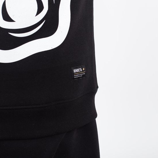 Худи ЮНОСТЬ™ «Большой кот» (Чёрный)