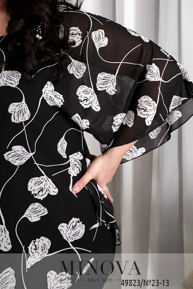 Блуза 23-13-черный Minova